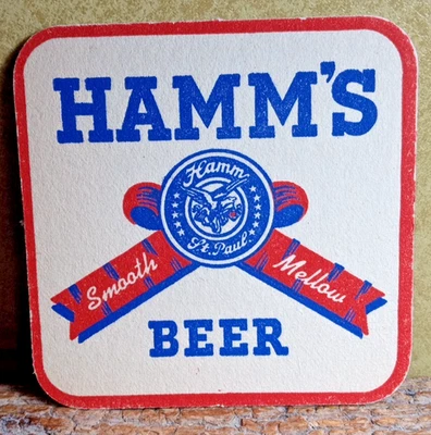 Montaña rusa de cerveza Hamm's 4"... # 425... St. Paul Mn.  Años 30 Foto 1 de 4