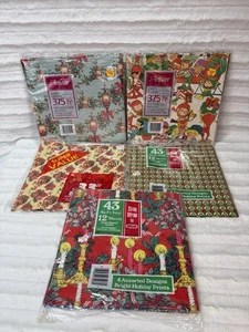Lotto Lg Carta Regalo Natale Vintage Anni 80/90 Vari Disegni - Foto 1 di 8