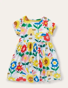 NWT Mini Boden Short Sleeve Fun Jersey Dress - Picture 1 of 18