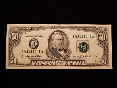 1993 $50 FRN FEDERAL RESERVE NOTE - (B) NEW YORK LOT#CA125 - Image 1 of 4