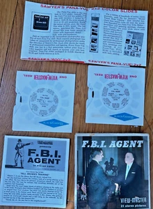 Juego de carretes Viewmaster FBI Agent 1962 de colección F.B.I. Foto Hoover B7002 B7003 J Edgar - Imagen 1 de 3