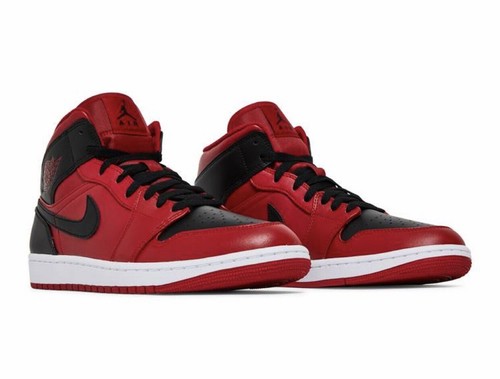 Jordan Retro 1 Mid "Reverse Bred" Uomo 554724 660 & GS 554725 660 Spedizione RAPIDA
