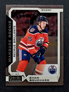 EVAN BOUCHARD RC 2018-19 O-PEE-CHEE PLATINUM 18-19 NO 157          30647