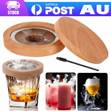 Cocktail Smoker KitWooden Drink Smoking Infuser Wood Chips Whisky Bourbon Wine -