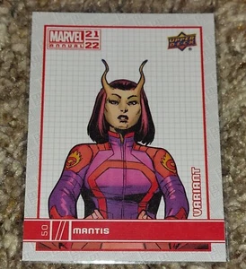 MANTIS 2021-22 CUBIERTA SUPERIOR MARVEL VARIANTE ANUAL LIENZO TARJETA PARALELA #50 - Imagen 1 de 2