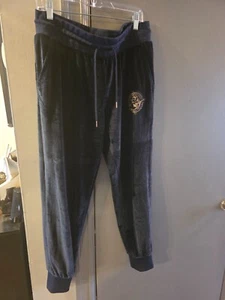 Gebrauchte marineblaue True Religion Velours-Damenjogginghose Größe XLarge - Bild 1 von 10