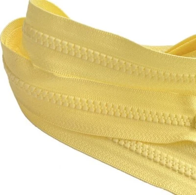 1 pieza 28 pulgadas YKK #5 plástico moldeado con anillo tipo U tirar chaqueta cremallera separadora Foto 1 de 4