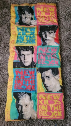Vintage 1990 New Kids on the Block Sleeping Bag Comforter 66