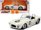 1965 Shelby Cobra 427 S/C #58 Cream Bigtime Muscle 1/24 Diecast Model Car by