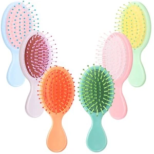 6 Pack Mini Wet Hair Brush Travel Detangling Brush Kids Detangler Hair Brushe... - Picture 1 of 7
