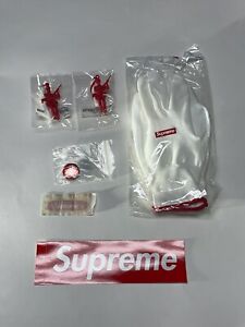 100% Authentic Brand New Supreme Accessories Lot Gloves, Parachute, Lush Pin...