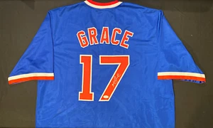 Mark Grace Chicago Cubs Signed Auto Pro Style Retro Jersey ~ JSA COA - Picture 1 of 5