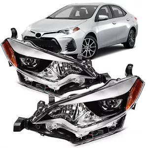 Headlights Assembly For 2014-2016 Toyota For Corolla Headlamps LH+RH Pair - Picture 1 of 6
