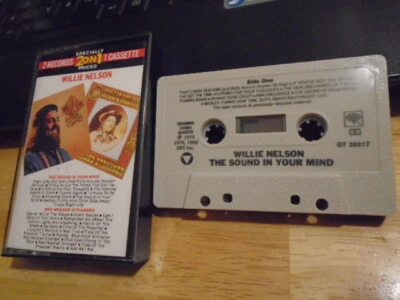 RARE OOP Willie Nelson CASSETTE TAPE Sound In Your Mind / Red Headed Stranger ! - Image 1 of 2