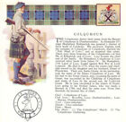 Colquhoun. Scotland Scottish clans tartans arms badge 1963 old vintage print