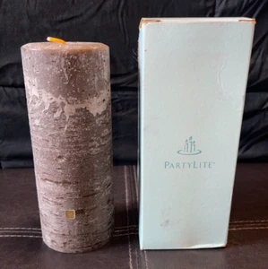 NEW PartyLite Pillar Candle 3” x 7” Teakwood & Cardamom Scented Single Wick - Picture 1 of 11