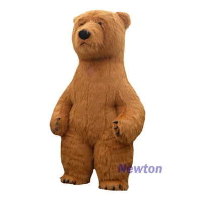 Disfraz Inflable Oso Pardo Mascota Exterior Personalizar Incluye Batería Foto 1 de 4