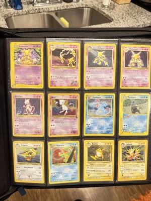 Vintage Pokemon TCG Binder 48 Cards (15 Holos) With Vault X Binder - Image 1 of 4