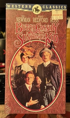 BUTCH CASSIDY AND THE SUNDANCE KID VHS NEW FACTORY SEALED WATERMARKS - Image 1 of 4