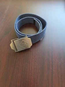 BSA Cub Scout, S/M, 30”, Blue Uniform Belt,  Silver Wolf Buckle, Boy Scouts - Picture 1 of 4