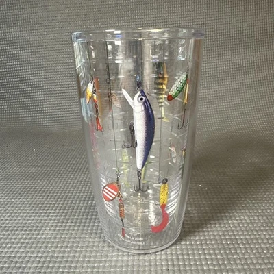 Señuelos de pesca hechos en EE. UU. Vaso Tervis aislado de doble pared 16 oz Foto 1 de 3