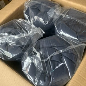 QILLOWAY Outdoor Seat/Back Chair Cushion Tufted Pillow, Navy color, Set of 4 NEW - Picture 1 of 5