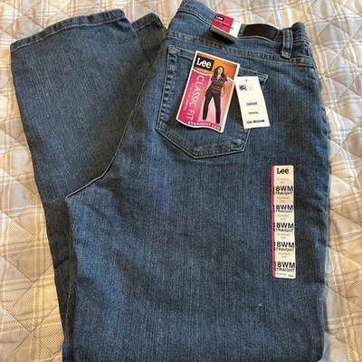 Jeans Lee talla 18 Med NUEVO calce clásico pierna recta nuevos con etiquetas Foto 1 de 4