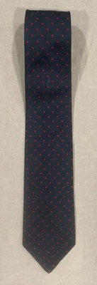 Corbata para hombre YAPRE azul rojo lunares Lewis & Thomas Saltz Washington DC vintage Foto 1 de 4