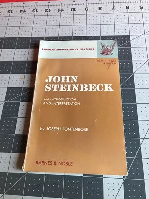 Vintage 1963 John Steinbeck by Joseph Fontenrose Barnes & Noble Rare Book Foto 1 de 4