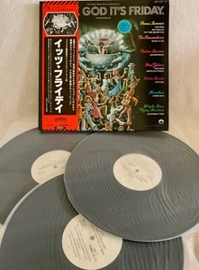 V.A. "THANK GOD IT'S FRIDAY" ORIGINAL 1978 JAPANESE 1ST PRESS WLP PROMO 3LPS OBI - Picture 1 of 4