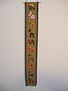 Colgante de pared de animales salvajes, tirón de campana, decoración infantil - Imagen 1 de 5