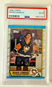 1989-90 Topps - Mario Lemieux #1 - Picture 1 of 2