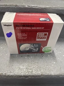 Vintage Maxtor 100GB 7200 RPM 3.5 inch Hard Drive Kit SEALED New In Box MAC/PC - Picture 1 of 6