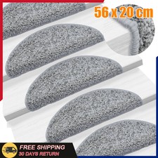 15Pcs Stair Tread Carpet Mats Step Staircase Non Slip Mat Protection Cover Pads