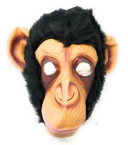 Halloween Kostüm Latex lustige Tier Gorilla Maske ~ Erwachsenengröße * umweltfreundlich - Bild 1 von 3
