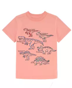 KIDS HEADQUARTERS Boys Dinosaur T-shirt Pink Size 6 - Picture 1 of 2