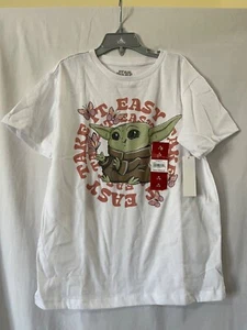 Star Wars The Mandalorian Girls Short Sleeve T-Shirt U pick Size White New - Picture 1 of 3