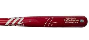 Freddie Freeman Autographed Red Marucci Game Model Bat - Picture 1 of 1