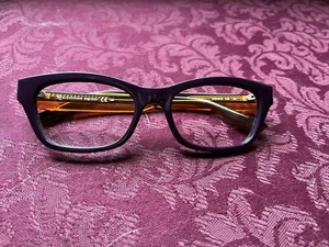 Alexander McQueen Women’s Eyeglasses Frames MCQ 0012 01W 140 Deep Purple - Picture 1 of 4