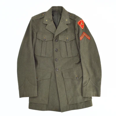 WWII WW2 1943 USMC Marine Corps 3rd Marine Division Wool Uniform Jacket - Image 1 of 2