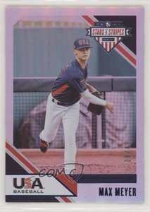 2020 Panini USA Baseball Stars & Stripes Longevity Sapphire /49 Max Meyer #7