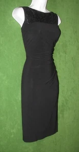 American Living by Ralph Lauren Black Sequin Jersey Social Cocktail Dress 12 $94 - Picture 1 of 7
