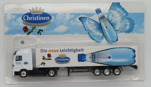 Grell High Speed Ho 1/87 Truck Trailer MB Actros Christinen Water Mineral Box - Picture 1 of 7