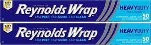 Aluminum Foil, Heavy Duty, 50 Sq Ft, (2 Pack) - Picture 1 of 12