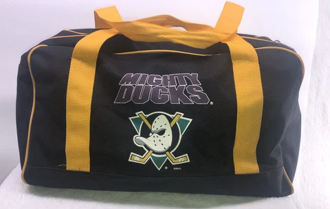 Vtg Anaheim Mighty Ducks Gear Bag Duffle Hockey NHL Gym Nylon Cover