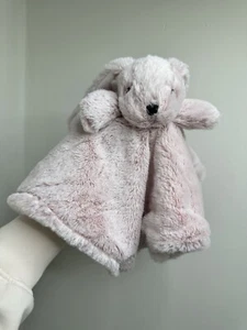 blankets & and beyond Pink Bunny Rabbit Baby Comforter Blankie Blanket soft toy - Picture 1 of 9