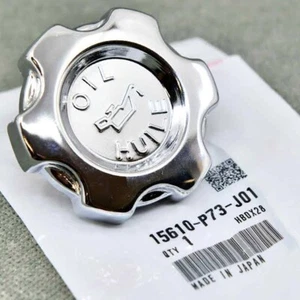 JDM GENUINE Chrome OEM Oil Cap Fit for Honda Civic Integra EK9 DC2 EG6 EF9 CRX - Picture 1 of 2