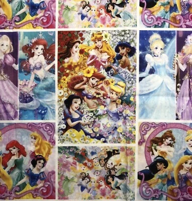 Disney Princesses PolyCotton FQ Fabric - Image 1 of 2