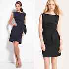 Diane von Furstenberg Women's New Della Sleeveless Dress Black Size 12