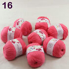 8Ballsx50g Baby Cashmere Silk Wool Children Hand Knitting Yarn 1816 Rose Pink